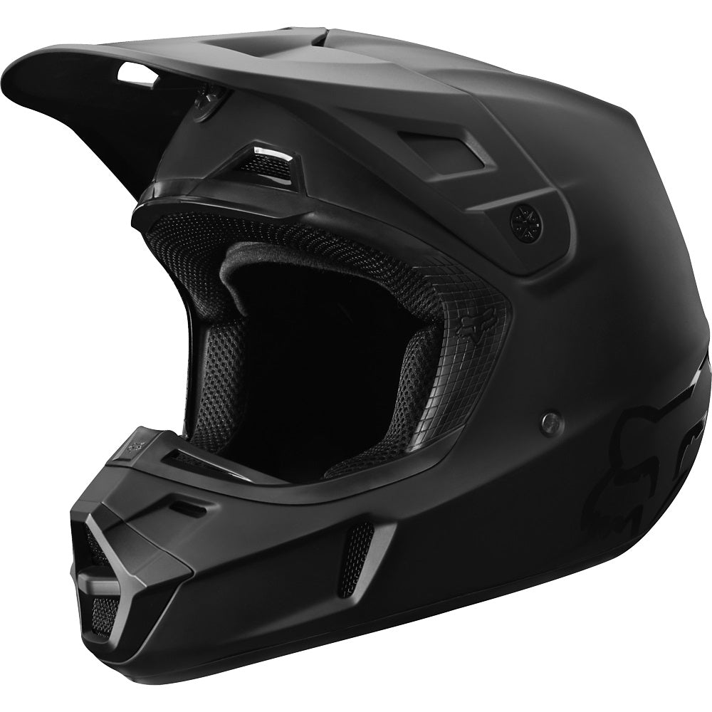 Casco Moto V2 Mate Black Negro Mate Fox | Casco Moto Fox casco fox racing motocross mtb