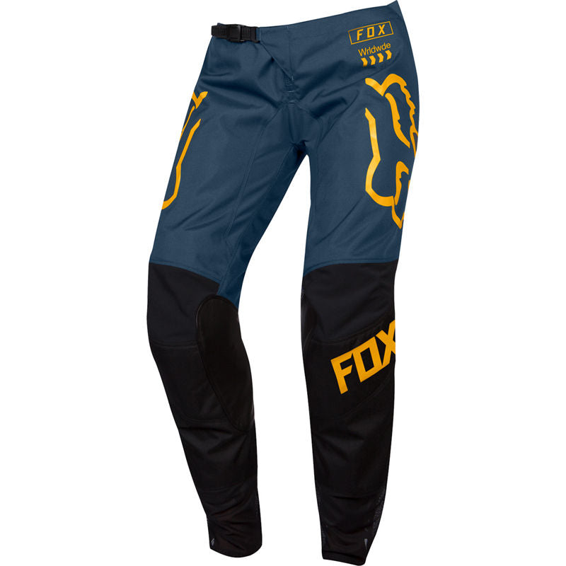 Pantalon Fox Moto Mujer 180 Mata Negro para Moto Azul