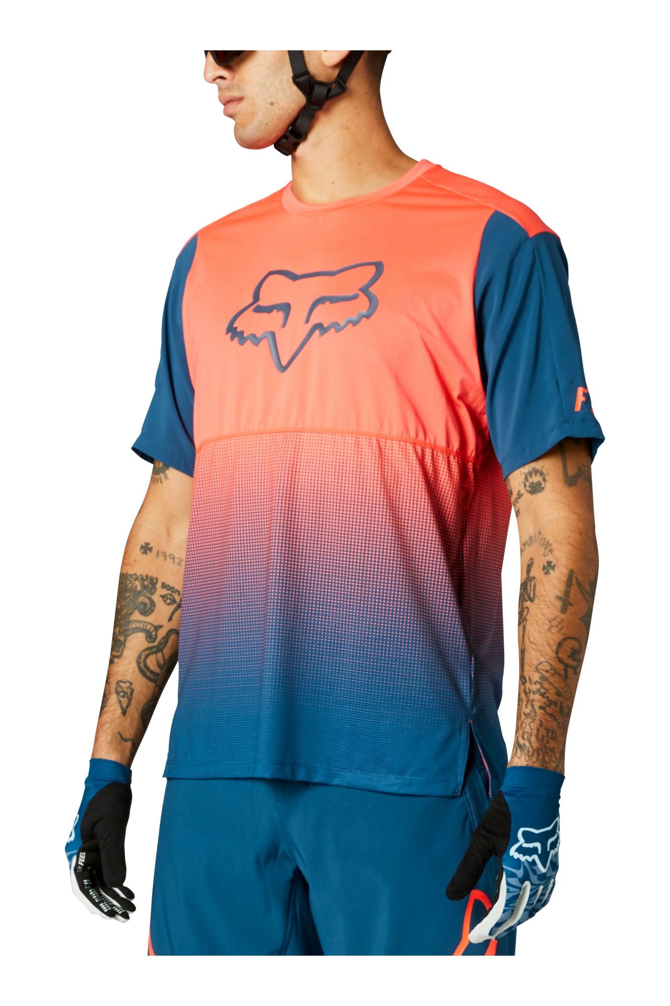 Polera Bicicleta Flexair Naranjo Fox polera bicicleta fox mtb