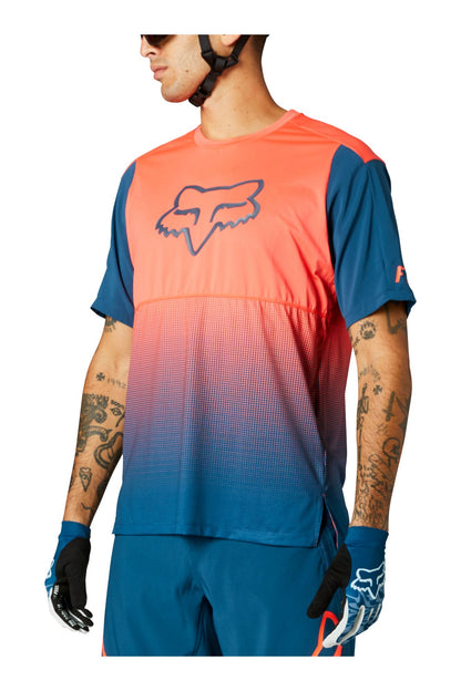 Polera Bicicleta Flexair Naranjo Fox polera bicicleta fox mtb