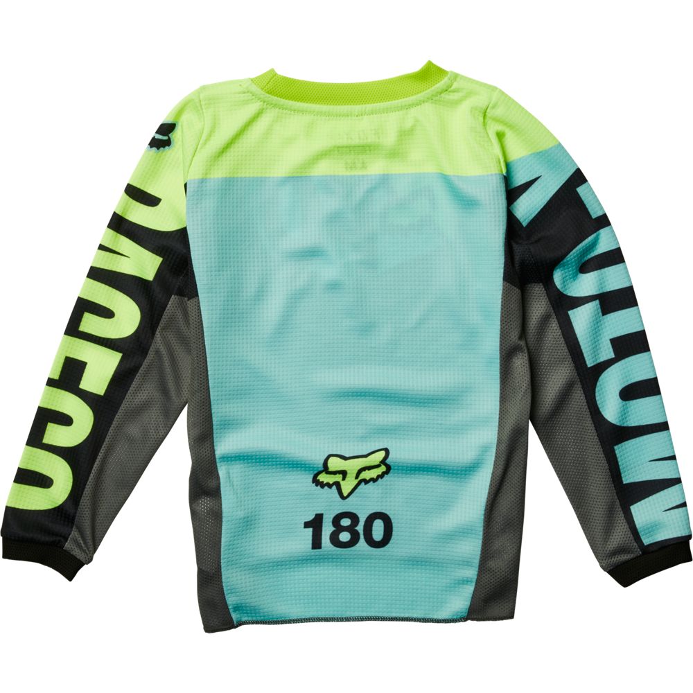 Polera Moto Infantil 180 Trice Verde Fox polera moto fox motocross