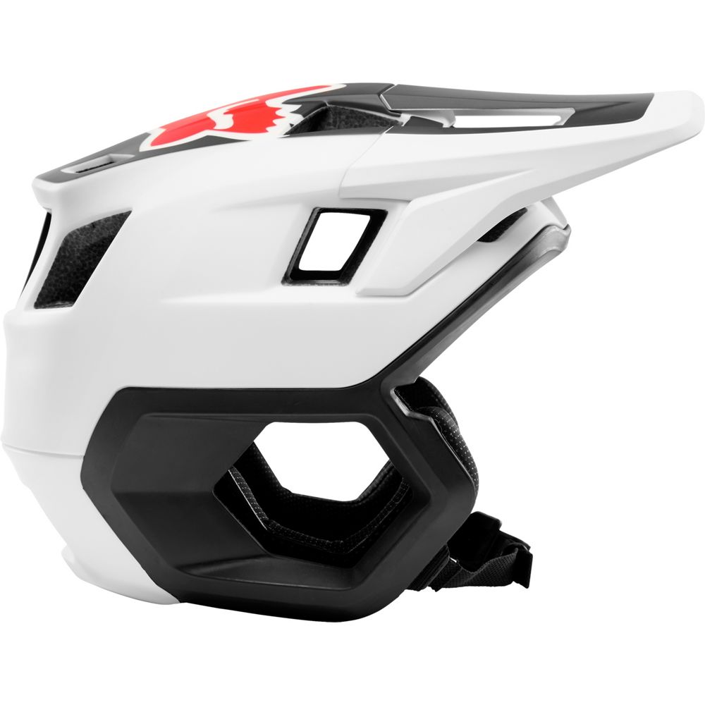 Casco Bicicleta Dropframe Blanco Negro Fox | Casco MTB Fox casco fox racing motocross mtb