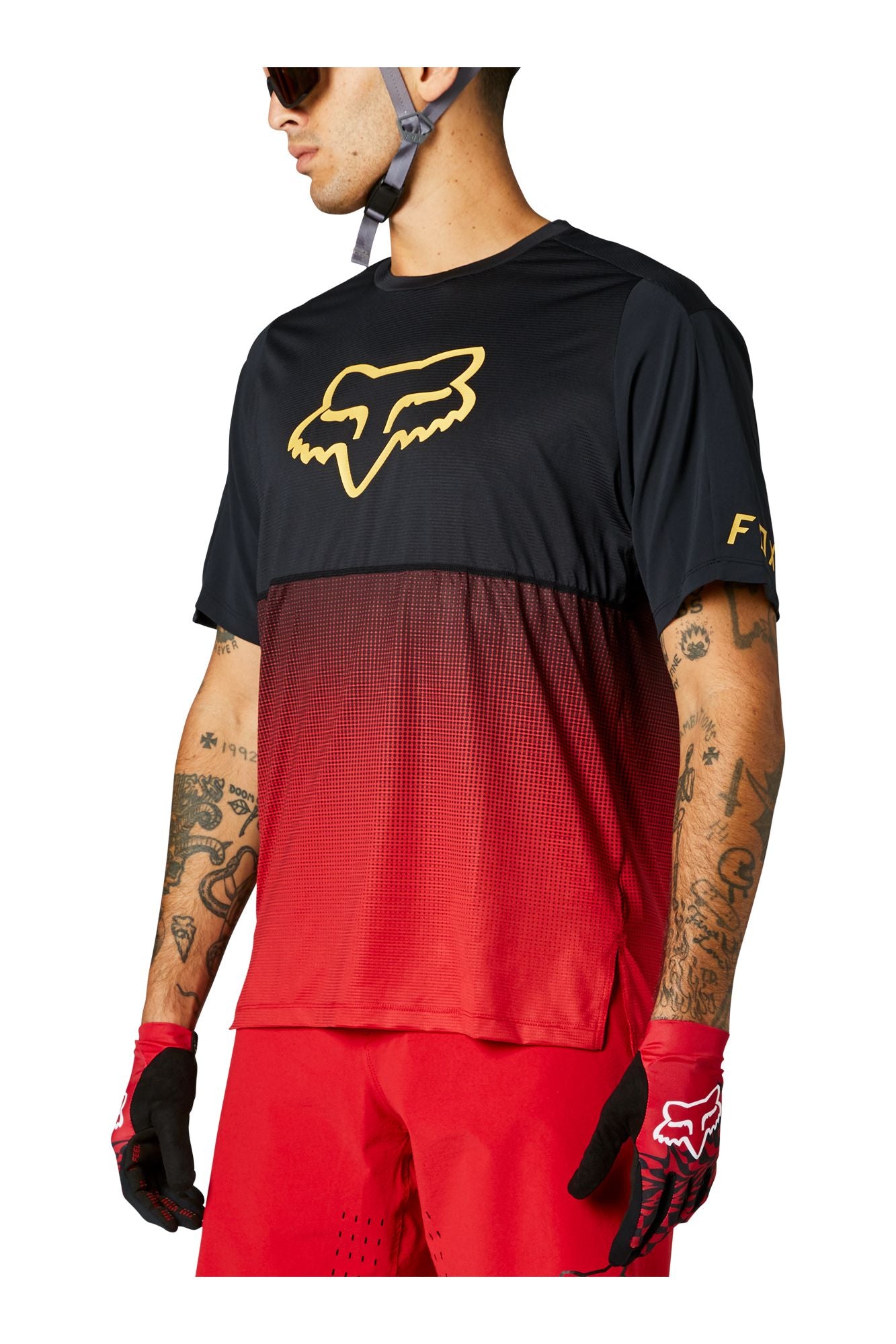 Polera Bicicleta Flexair Rojo Fox polera bicicleta fox mtb