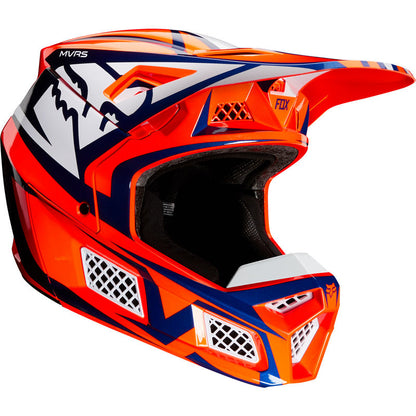 Casco Moto V3 Idol Naranjo/Azul Fox | Casco Moto Fox casco fox racing motocross mtb