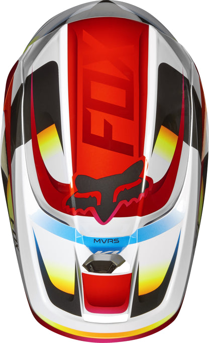 Casco Moto Niño V1 Motif Rojo Blanco Fox | Casco Moto Fox casco fox racing motocross mtb