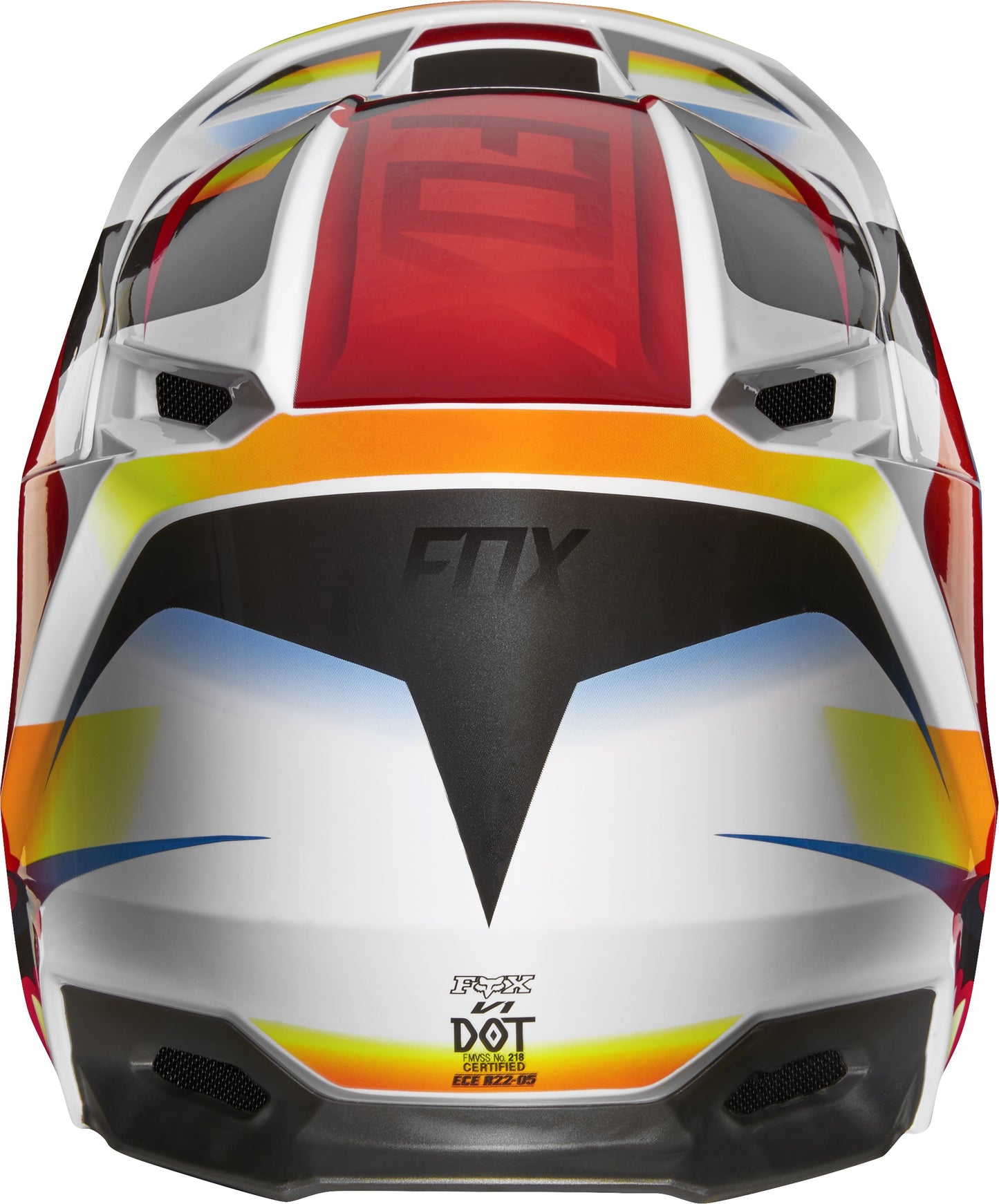 Casco Moto V1 Motif Rojo Blanco Fox | Casco Moto Fox casco fox racing motocross mtb