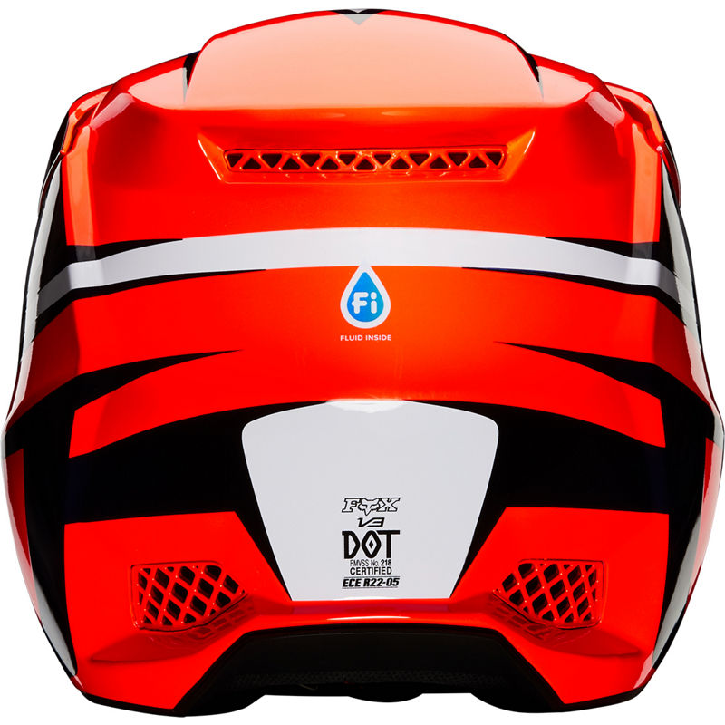 Casco Moto V3 Idol Naranjo/Azul Fox | Casco Moto Fox casco fox racing motocross mtb