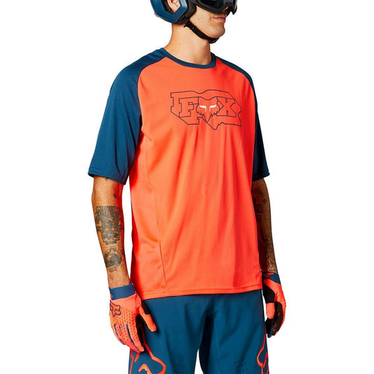 Polera Bicicleta Defend Naranja Fox polera bicicleta fox mtb