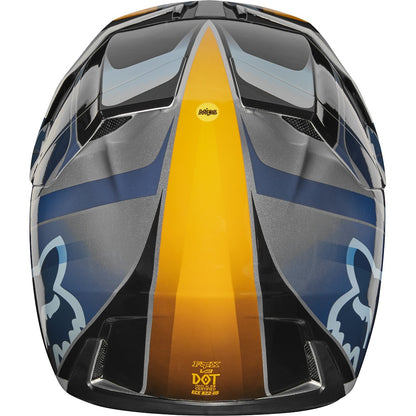 Casco Moto V3 Motif Azul Plata Fox | Casco Moto Fox casco fox racing motocross mtb