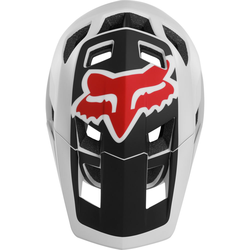 Casco Bicicleta Dropframe Blanco Negro Fox | Casco MTB Fox casco fox racing motocross mtb