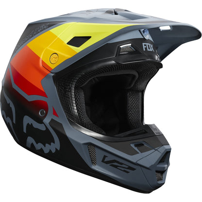 Casco Moto V2 Murc Azul Acero Fox | Casco Moto Fox casco fox racing motocross mtb