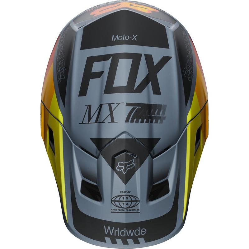 Casco Moto V2 Murc Azul Acero Fox | Casco Moto Fox casco fox racing motocross mtb