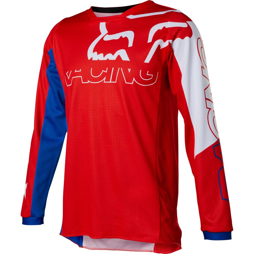 Polera Moto Niño 180 Skew Rojo Fox polera moto fox motocross