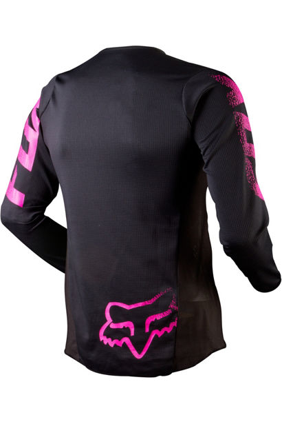 Polera Moto Mujer Blackout Blackout Negro/Rosado Fox polera moto fox motocross