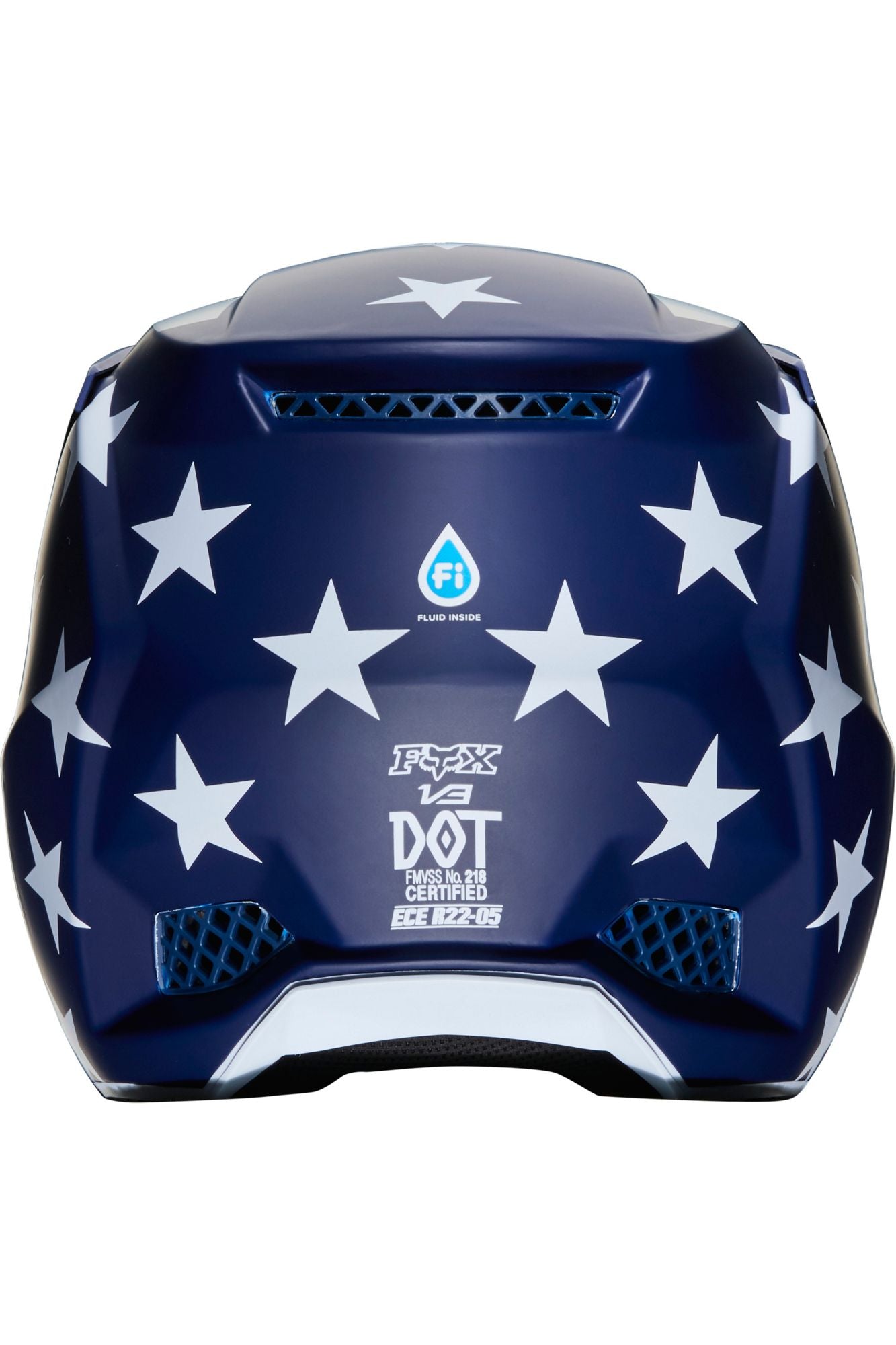 Casco Moto V3 Prey Blanco/Rojo/Azul Fox | Casco Moto Fox casco fox racing motocross mtb