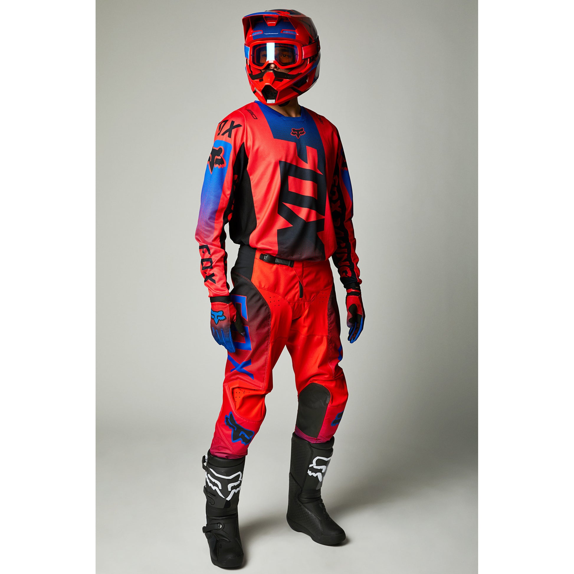 Polera Moto 180 Oktiv Rojo Fluor Fox polera moto fox motocross