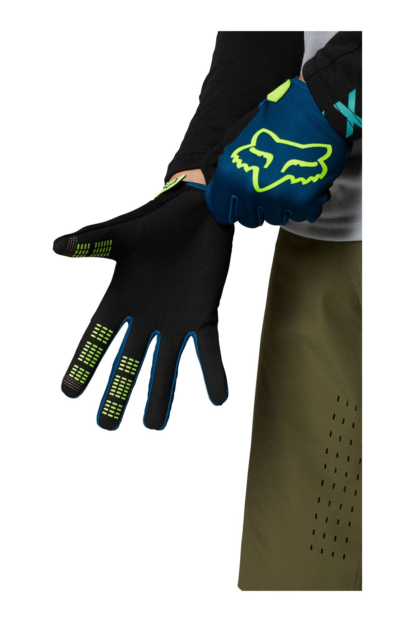 Guantes Bicicleta Ranger Azul Fox - imagen 2