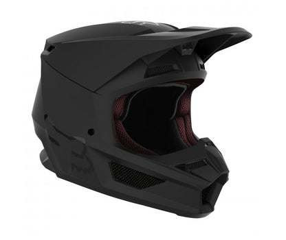 Casco Moto Niño V1 Mate Black Negro Fox | Casco Moto Fox casco fox racing motocross mtb