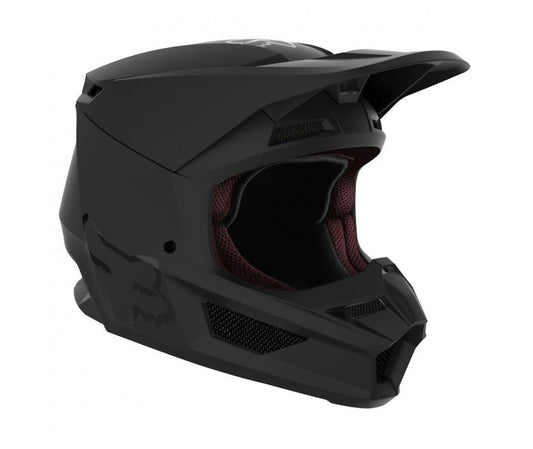 Casco Moto Niño V1 Mate Black Negro Fox | Casco Moto Fox casco fox racing motocross mtb