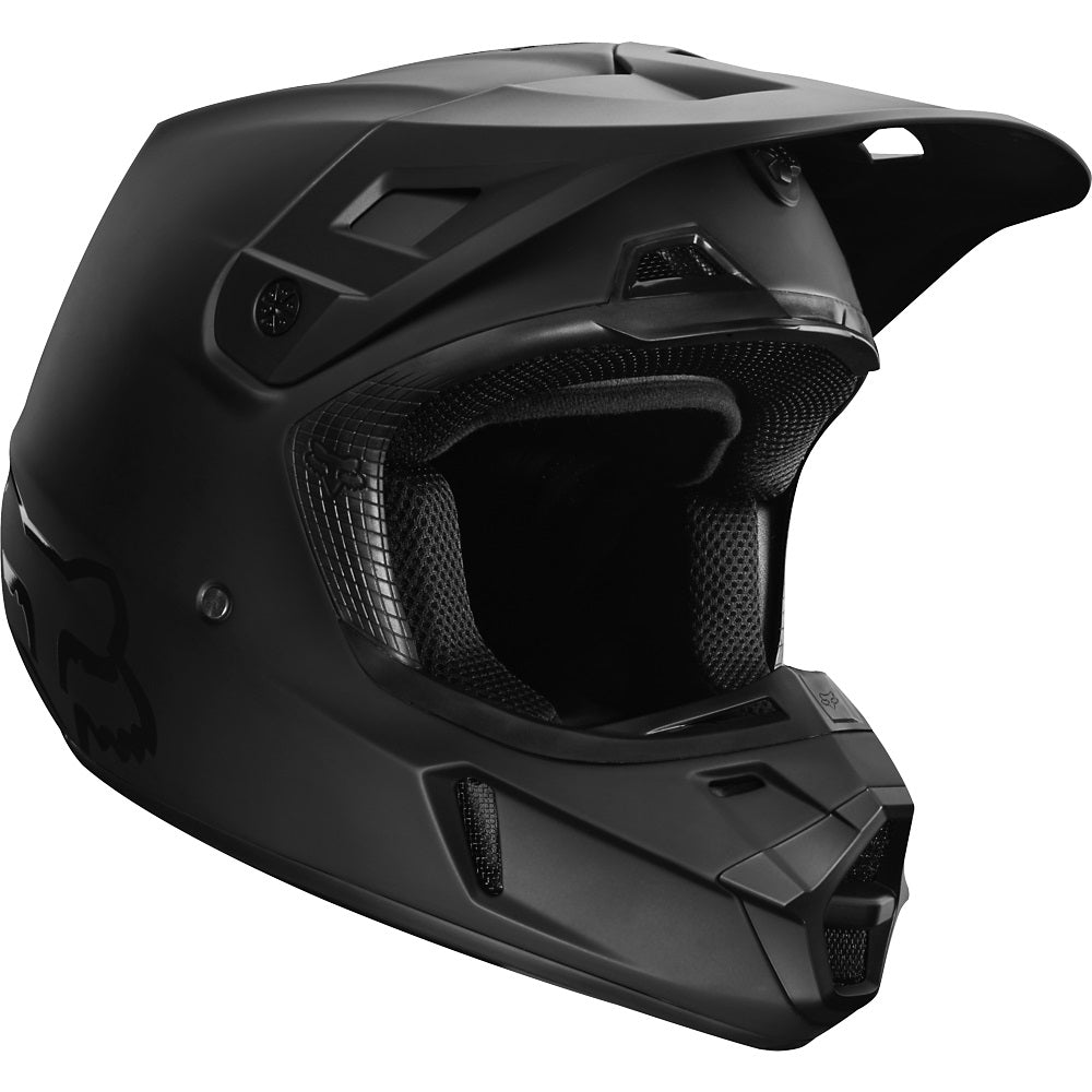 Casco Moto V2 Mate Black Negro Mate Fox | Casco Moto Fox casco fox racing motocross mtb