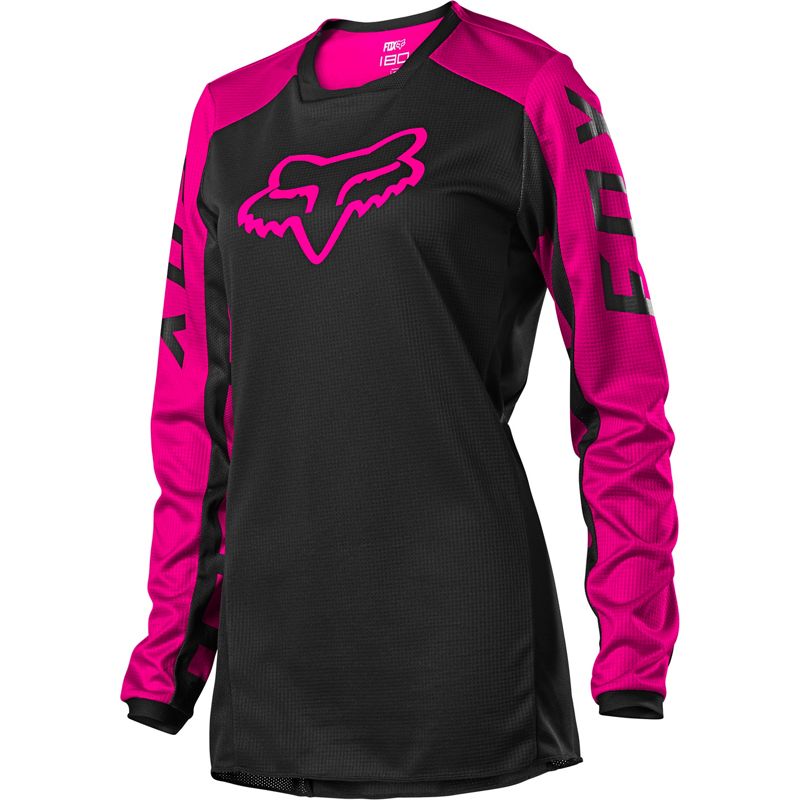 Polera Moto Mujer 180 DJET Negro Fox polera moto fox motocross