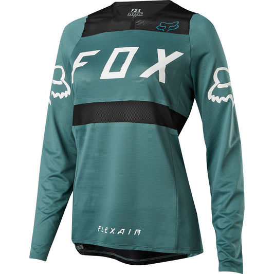 Polera Bicicleta Mujer Flexair Verde Fox polera bicicleta fox mtb