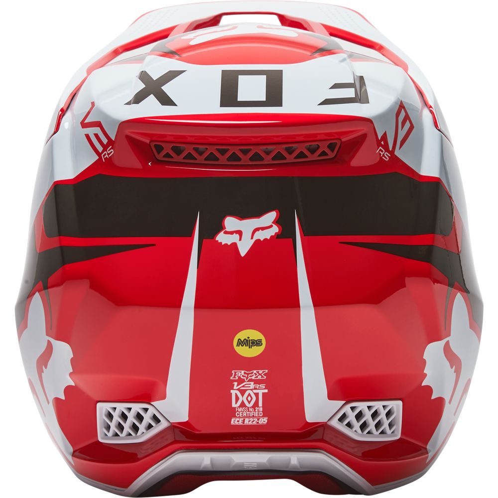 Casco Moto V3 RS MIRER ECE Rojo/Blanco Fox | Casco Moto Fox casco fox racing motocross mtb