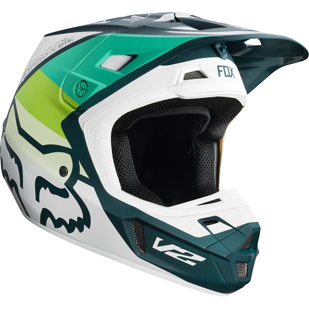 Casco Moto V2 Murc Verde Fox | Casco Moto Fox casco fox racing motocross mtb