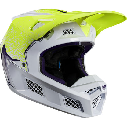Casco Moto V3 Honr Le Amarillo Fluor Fox | Casco Moto Fox casco fox racing motocross mtb