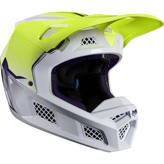 Casco Moto V3 Honr Le Amarillo Fluor Fox | Casco Moto Fox casco fox racing motocross mtb