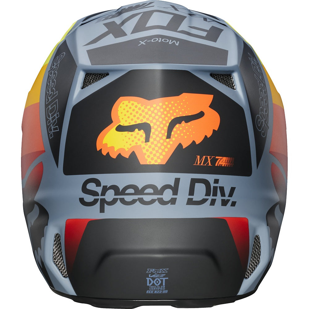 Casco Moto V2 Murc Azul Acero Fox | Casco Moto Fox casco fox racing motocross mtb