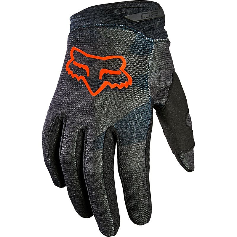 Guantes Moto Niño 180 Trev Negro Camo Fox