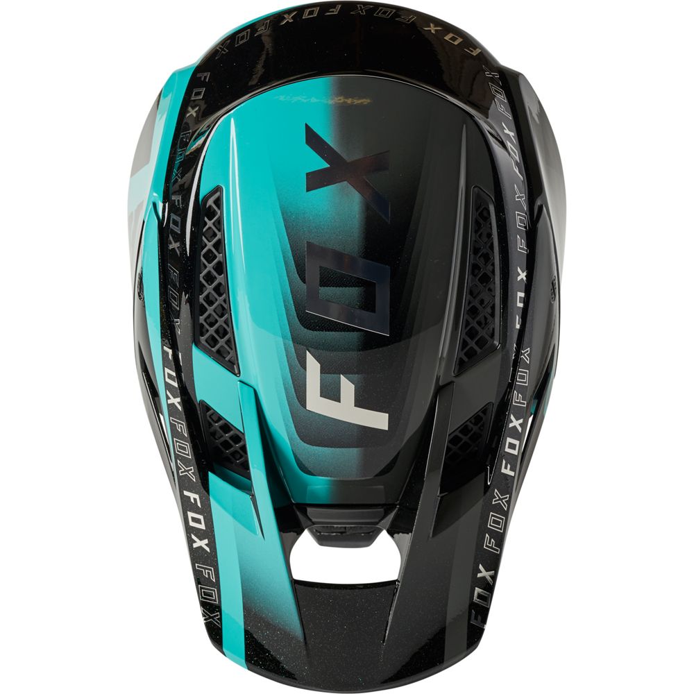 Casco Bicicleta Rampage Pro Carbon Mips Negro Esmeralda Fox | Casco MTB Fox casco fox racing motocross mtb