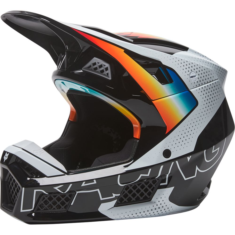 Casco Moto V3 RS RELM ECE Negro/Blanco Fox | Casco Moto Fox casco fox racing motocross mtb