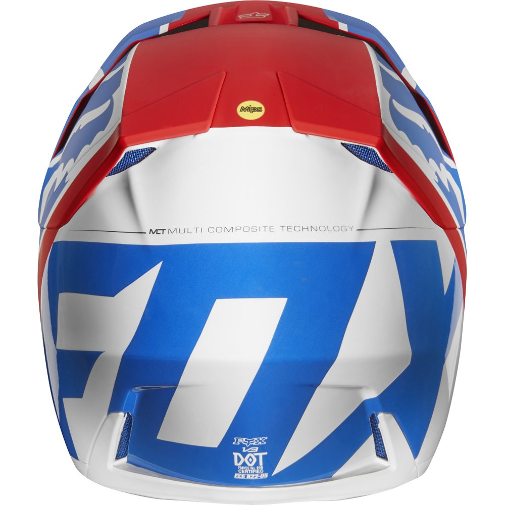 Casco Moto V3 Kila Azul Rojo Fox | Casco Moto Fox casco fox racing motocross mtb