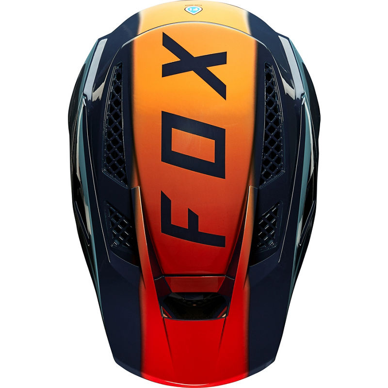 Casco Bicicleta Rampage Pro Carbon Daiz Azul Fox | Casco MTB Fox casco fox racing motocross mtb