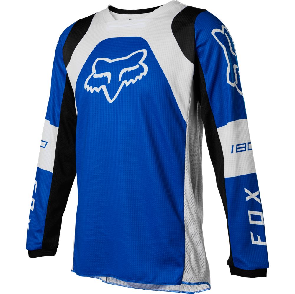 Polera Moto Niño 180 Lux Azul Fox polera moto fox motocross