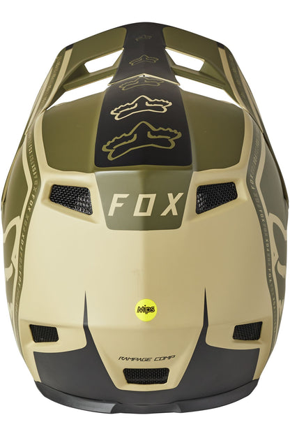 Casco Bicicleta Rampage Comp Cali Verde Fox | Casco MTB Fox casco fox racing motocross mtb