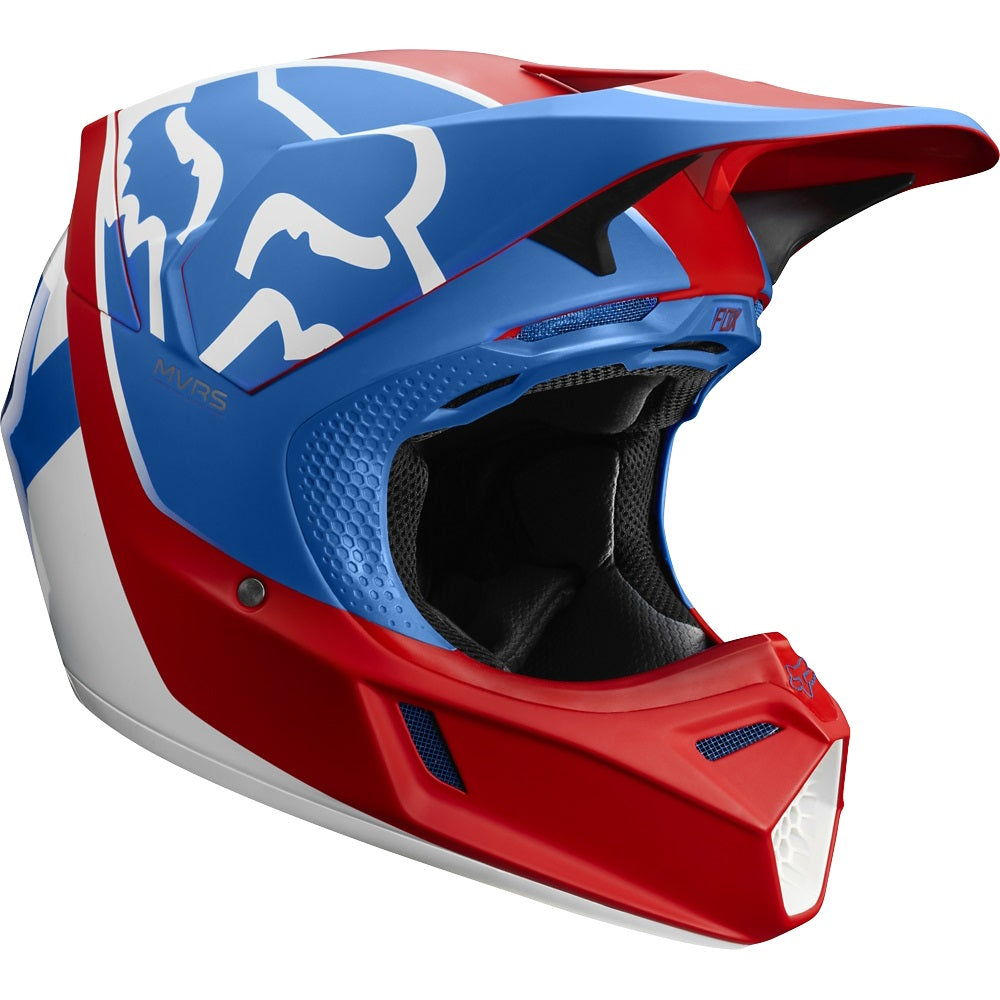 Casco Moto V3 Kila Azul Rojo Fox | Casco Moto Fox casco fox racing motocross mtb