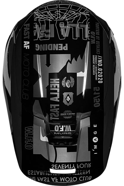 Casco Moto V1 Illmatik Gris/Negro Fox | Casco Moto Fox casco fox racing motocross mtb