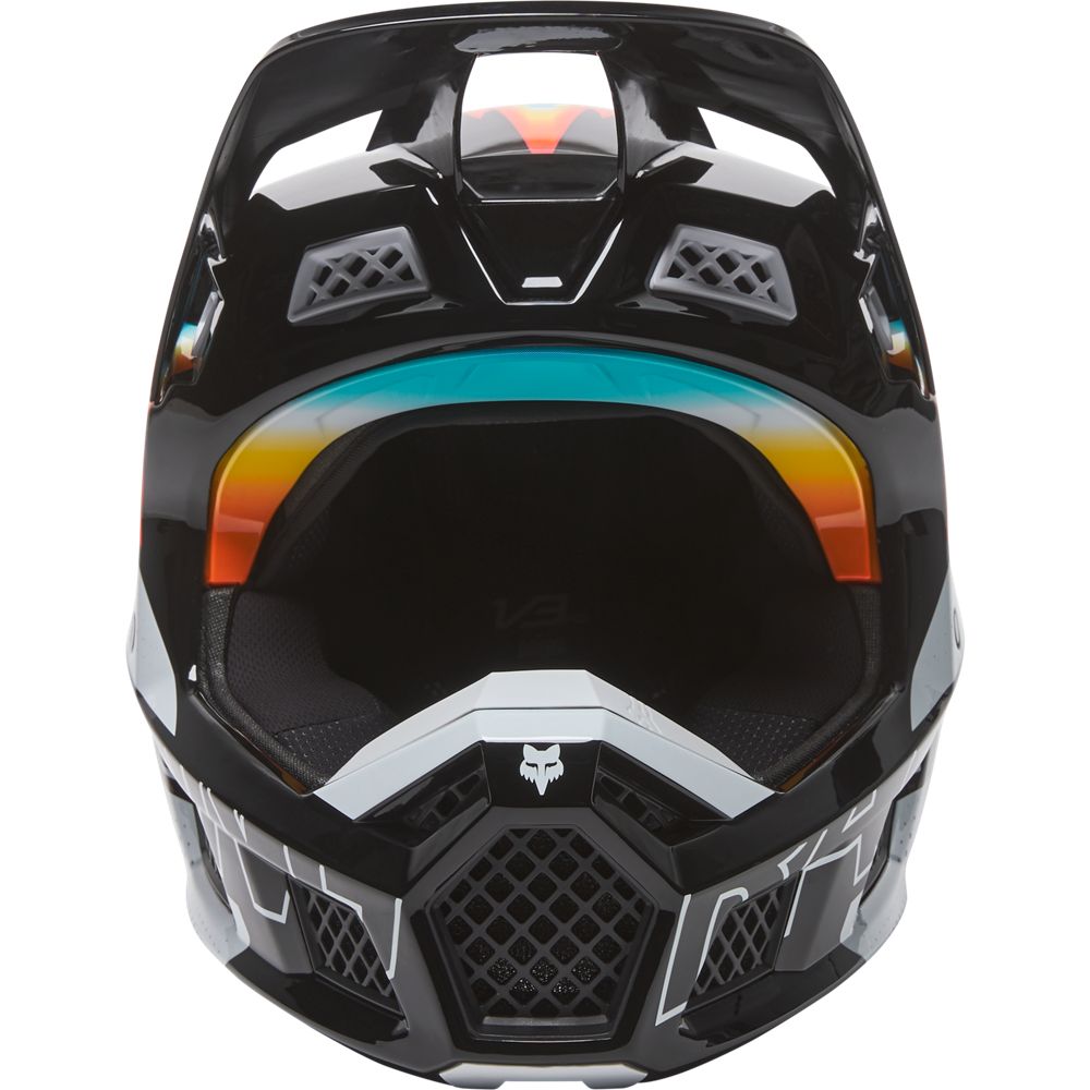 Casco Moto V3 RS RELM ECE Negro/Blanco Fox | Casco Moto Fox casco fox racing motocross mtb