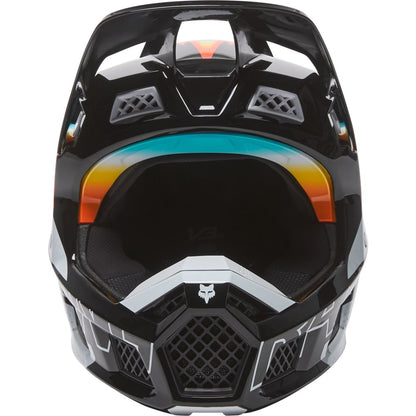 Casco Moto V3 RS RELM ECE Negro/Blanco Fox | Casco Moto Fox casco fox racing motocross mtb