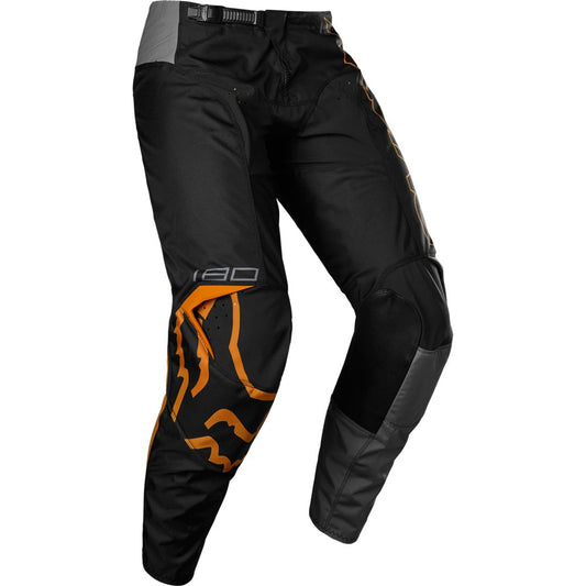 Pantalon Moto Niño 180 Skew Negro/Dorado Fox