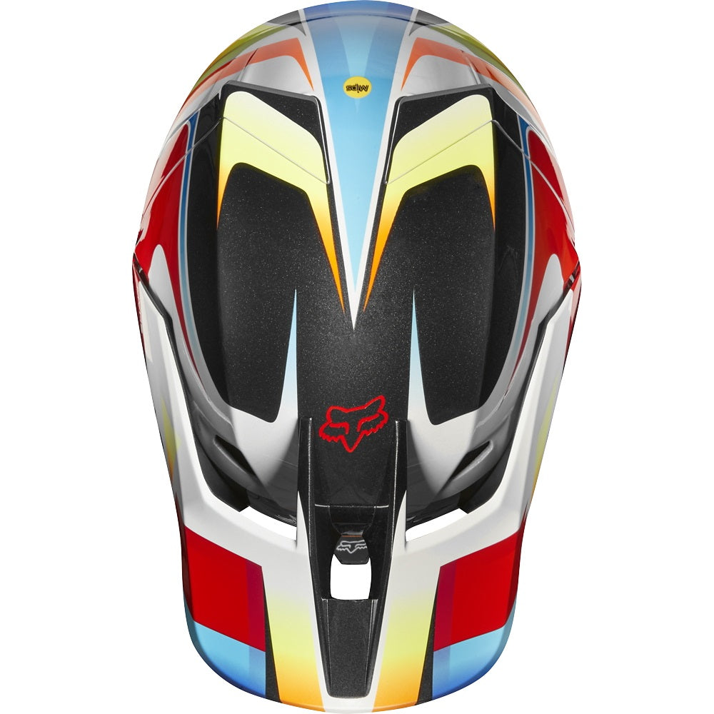 Casco Moto V3 Motif Rojo Amarillo Fox | Casco Moto Fox casco fox racing motocross mtb