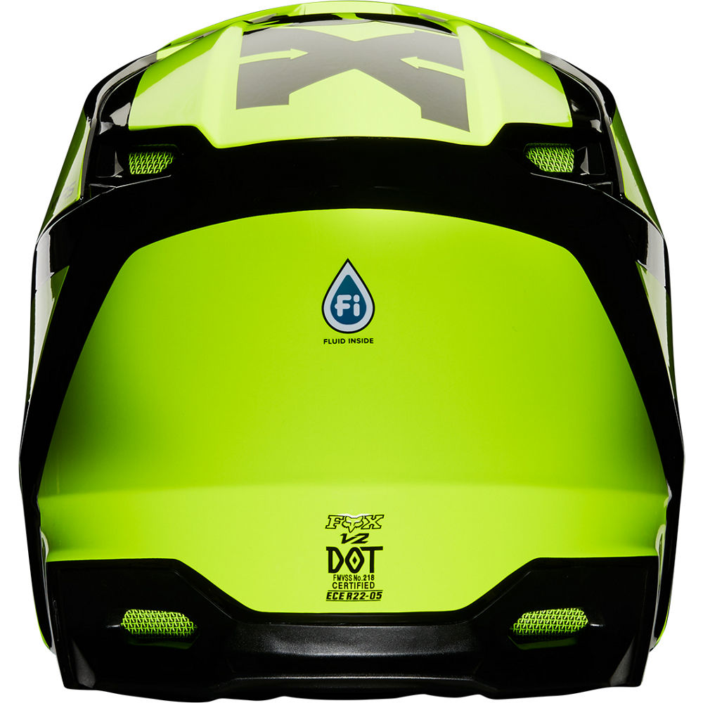 Casco Moto Niño V2 Hayl Amarillo Fox | Casco Moto Fox casco fox racing motocross mtb