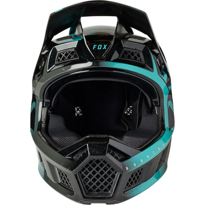 Casco Bicicleta Rampage Pro Carbon Mips Negro Esmeralda Fox | Casco MTB Fox casco fox racing motocross mtb