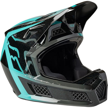 Casco Bicicleta Rampage Pro Carbon Mips Negro Esmeralda Fox | Casco MTB Fox casco fox racing motocross mtb