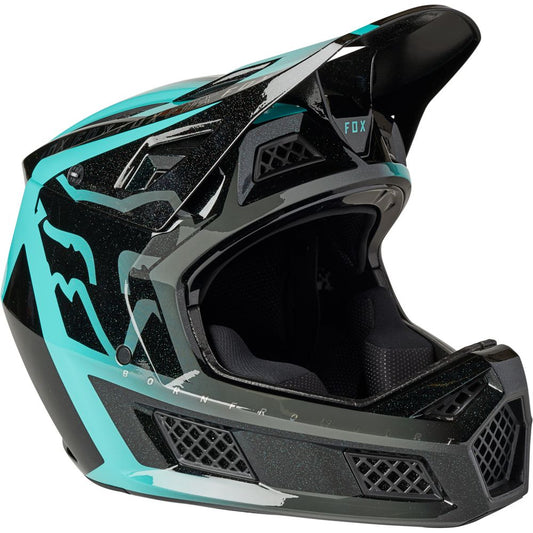 Casco Bicicleta Rampage Pro Carbon Mips Negro Esmeralda Fox | Casco MTB Fox casco fox racing motocross mtb