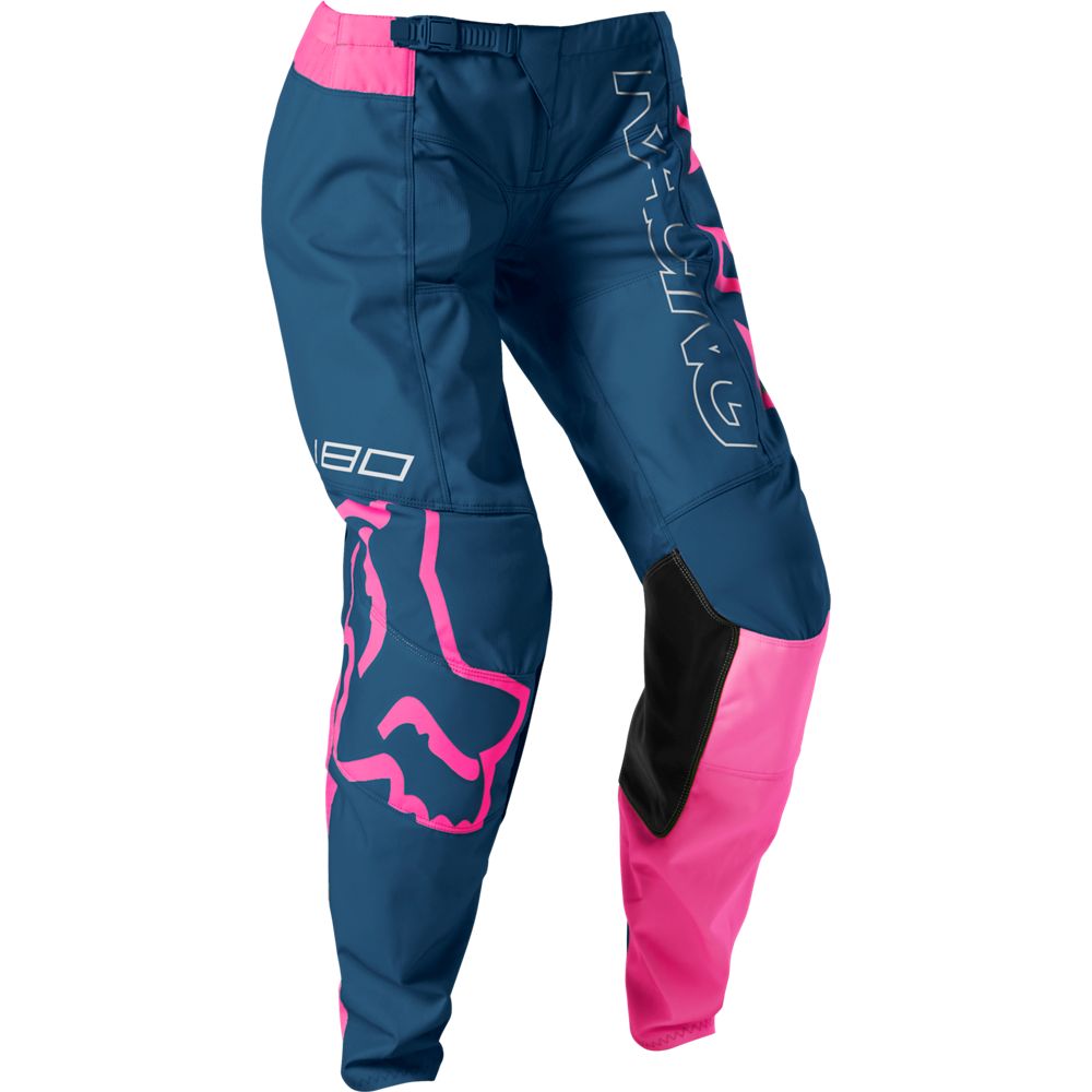 Pantalon Fox Moto Niña 180 Skew para Moto Azul