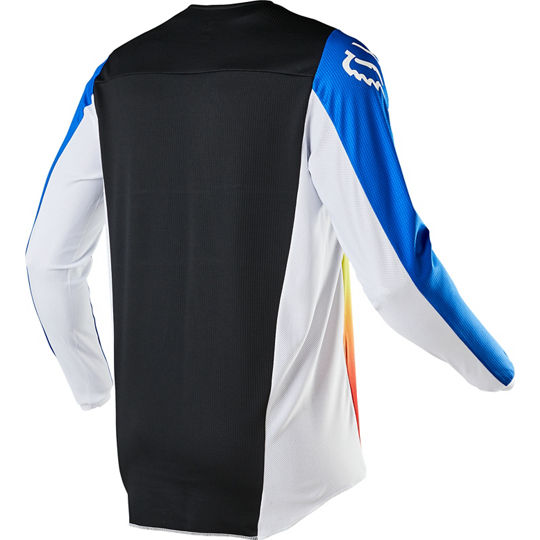 Polera Moto Niño 180 Fyce Azul/Rojo Fox polera moto fox motocross